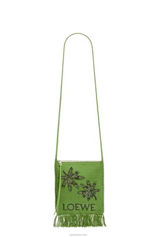 verde bandolera con flecos en algodón orgánico Loewe R8J8Z231 hombres