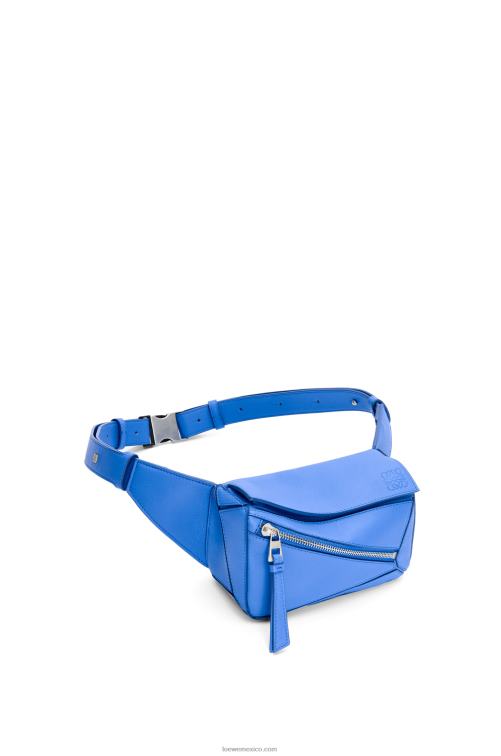 azul marino Riñonera mini puzzle de piel de becerro clásica Loewe R8J8Z547 hombres