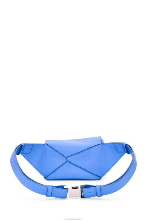 azul marino Riñonera mini puzzle de piel de becerro clásica Loewe R8J8Z547 hombres