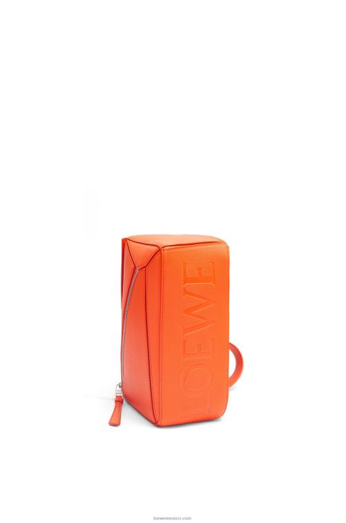 naranja riñonera puzzle pequeña de piel de becerro rombos Loewe R8J8Z568 hombres