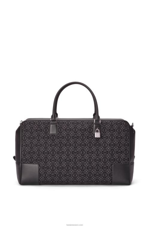 antracita/negro Bolso amazona 44 de jacquard anagrama y piel de becerro Loewe R8J8Z148 hombres