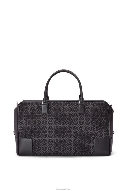 antracita/negro Bolso amazona 44 de jacquard anagrama y piel de becerro Loewe R8J8Z148 hombres