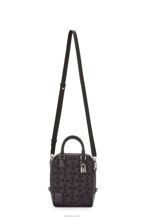 antracita/negro amazona 15 en anagrama jacquard y piel de becerro Loewe R8J8Z147 hombres