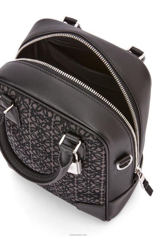 antracita/negro amazona 15 en anagrama jacquard y piel de becerro Loewe R8J8Z147 hombres