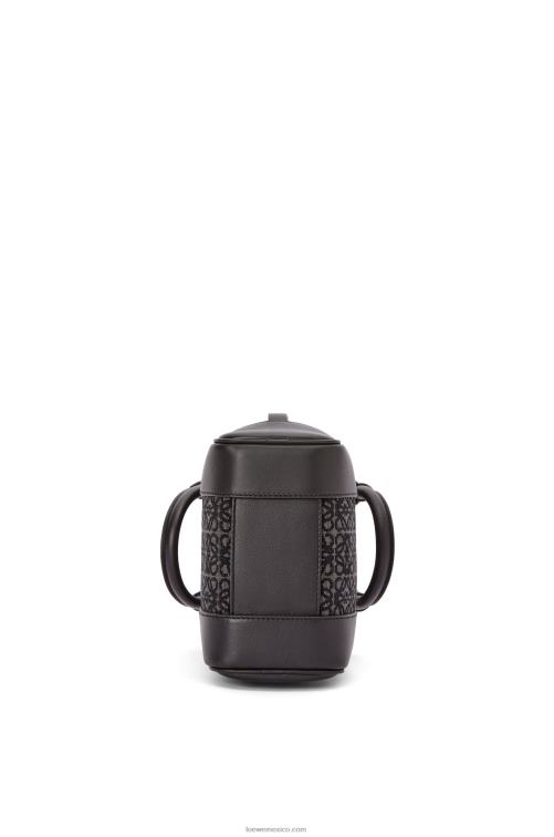 antracita/negro amazona 15 en anagrama jacquard y piel de becerro Loewe R8J8Z147 hombres