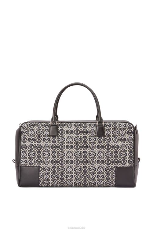 azul marino/negro Bolso amazona 44 de jacquard anagrama y piel de becerro Loewe R8J8Z149 hombres