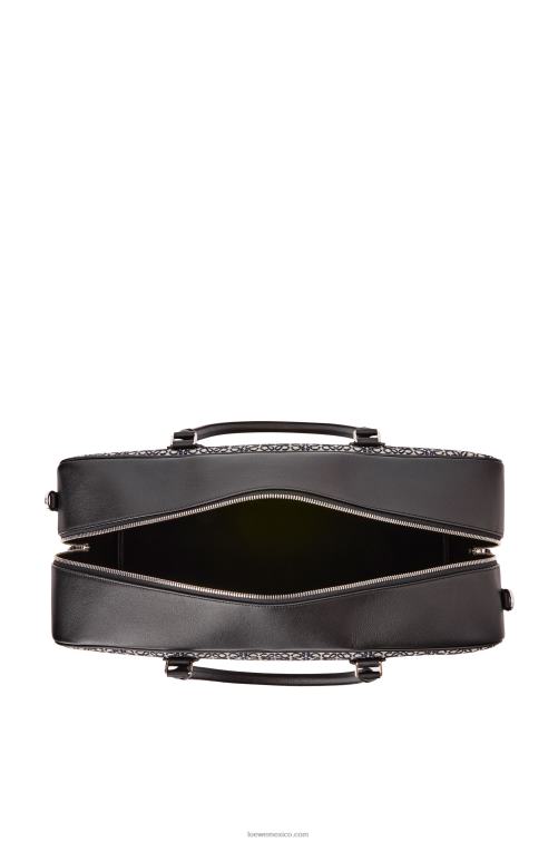 azul marino/negro Bolso amazona 44 de jacquard anagrama y piel de becerro Loewe R8J8Z149 hombres
