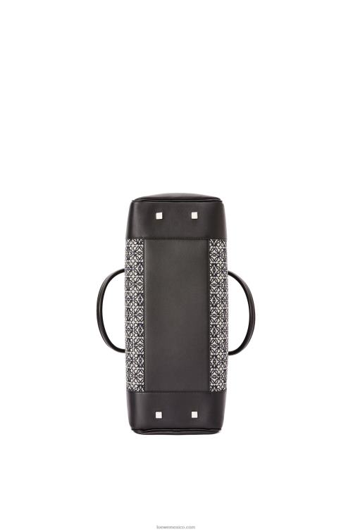 azul marino/negro Bolso amazona 44 de jacquard anagrama y piel de becerro Loewe R8J8Z149 hombres