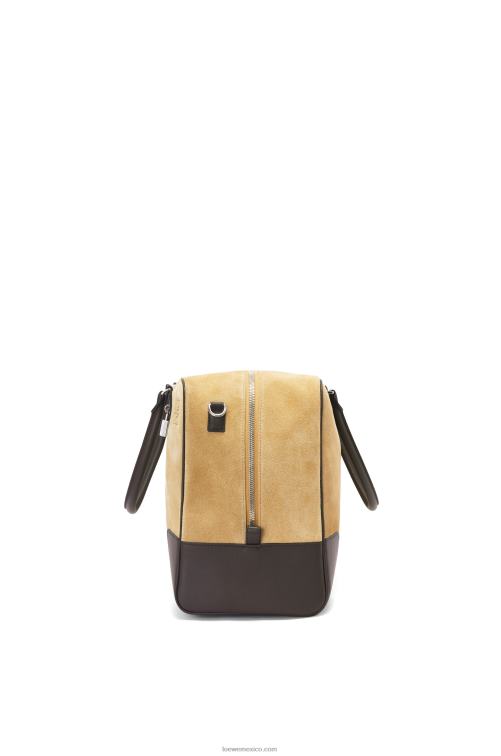 dorado/marrón chocolate Bolso amazona 44 de ante y piel de becerro Loewe R8J8Z160 hombres
