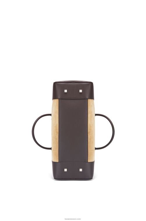 dorado/marrón chocolate Bolso amazona 44 de ante y piel de becerro Loewe R8J8Z160 hombres