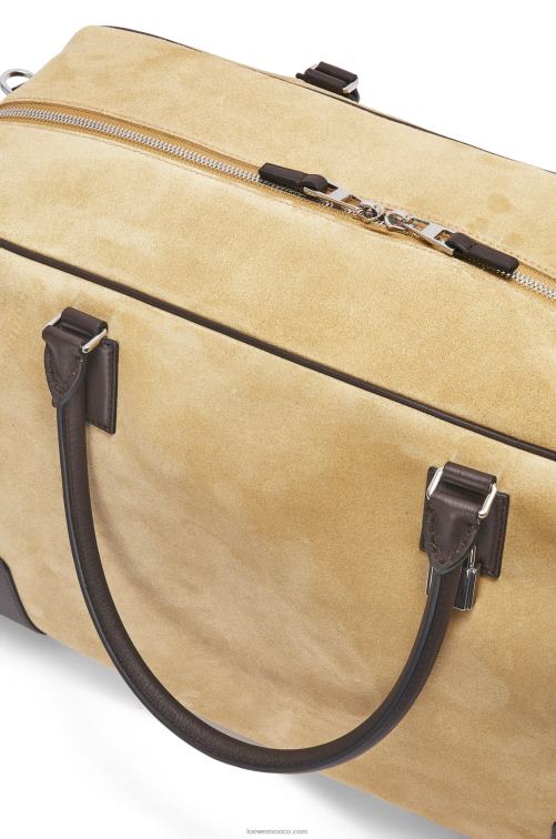 dorado/marrón chocolate Bolso amazona 44 de ante y piel de becerro Loewe R8J8Z160 hombres