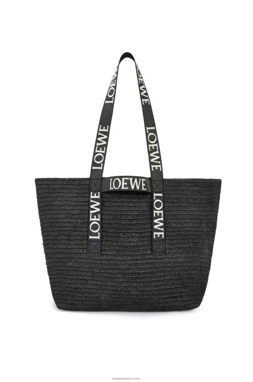 negro shopper plegable en rafia Loewe R8J8Z15 hombres