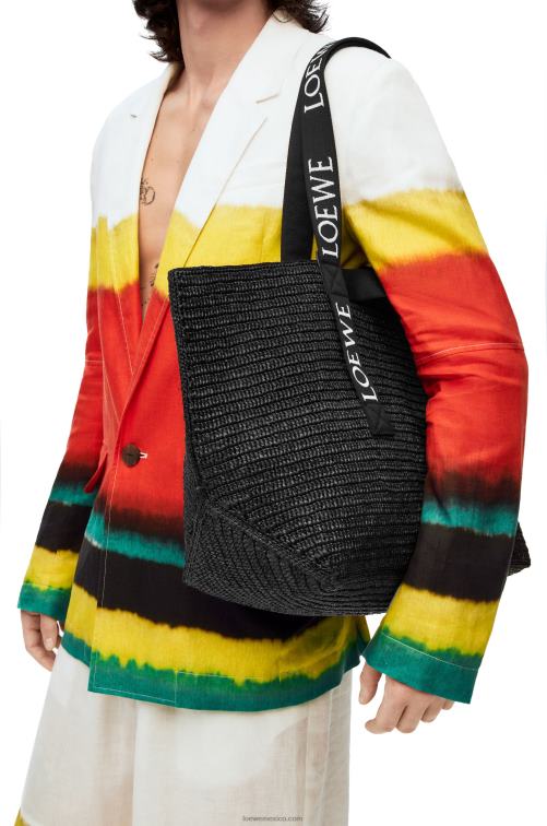 negro shopper plegable en rafia Loewe R8J8Z15 hombres
