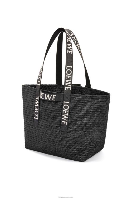 negro shopper plegable en rafia Loewe R8J8Z15 hombres