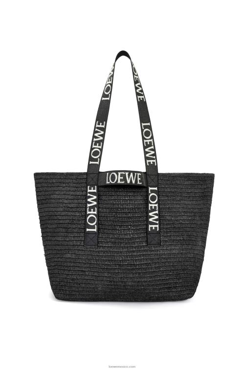 negro shopper plegable en rafia Loewe R8J8Z15 hombres