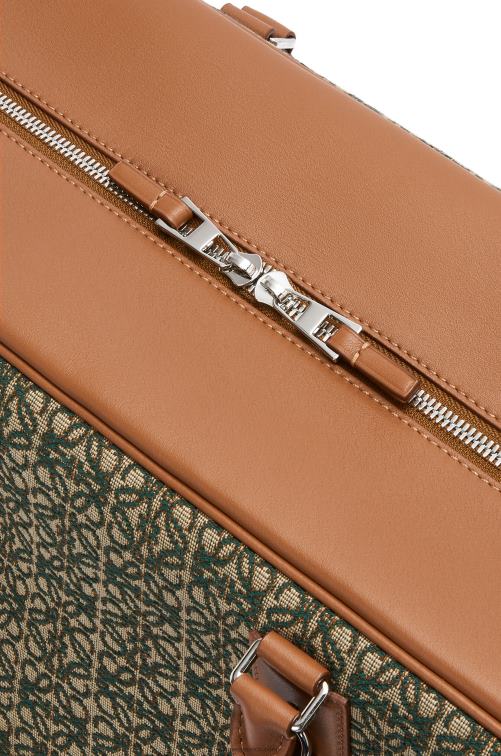 verde caqui/tostado Bolso amazona 44 de jacquard anagrama y piel de becerro Loewe R8J8Z161 hombres