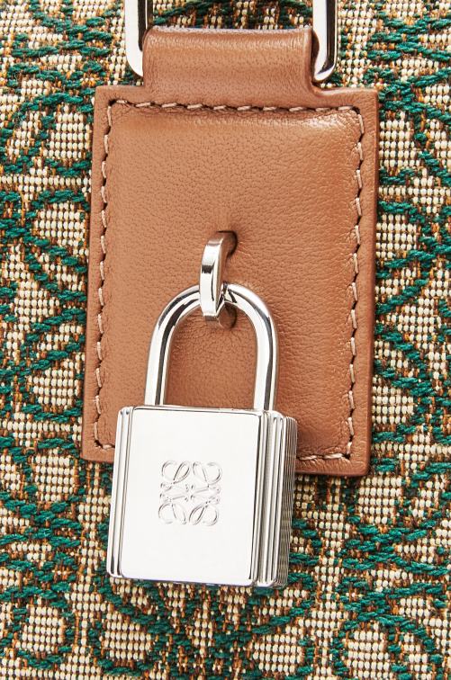 verde caqui/tostado Bolso amazona 44 de jacquard anagrama y piel de becerro Loewe R8J8Z161 hombres