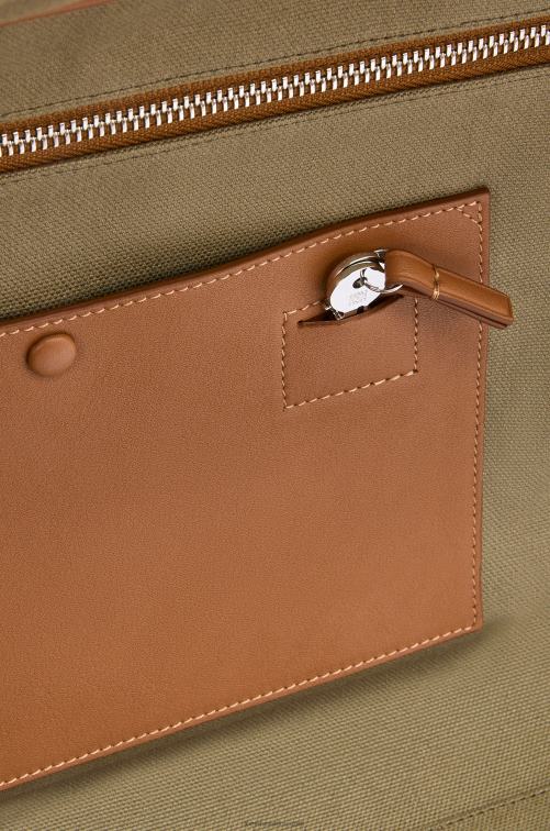verde caqui/tostado Bolso amazona 44 de jacquard anagrama y piel de becerro Loewe R8J8Z161 hombres