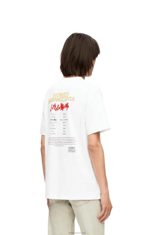 blanco camiseta heen, markl y cabeza de nabo de algodón Loewe R8J8Z831 hombres