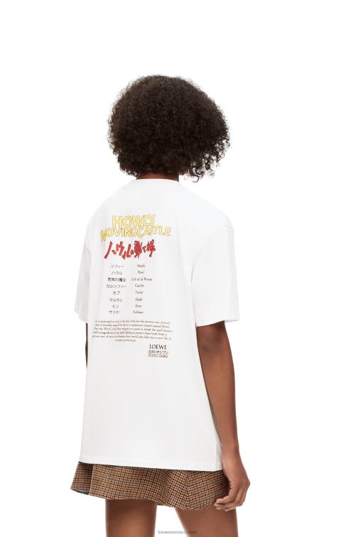 blanco camiseta heen, markl y cabeza de nabo de algodón Loewe R8J8Z831 hombres