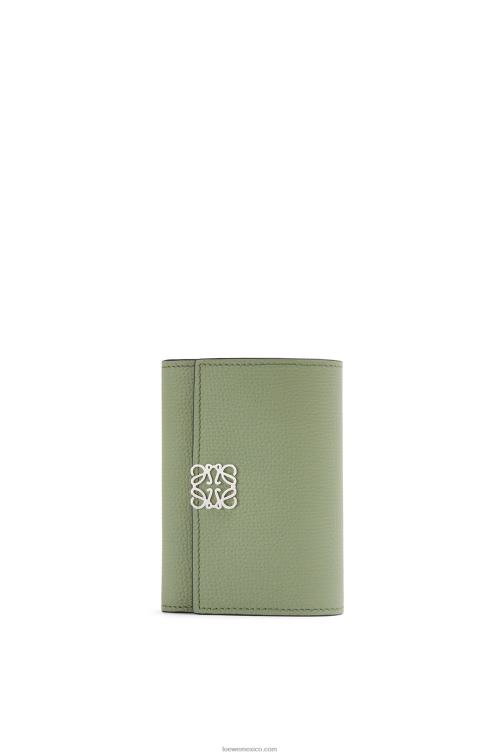 Romero Cartera vertical pequeña Anagram de piel de becerro granulada Loewe R8J8Z1249 mujer