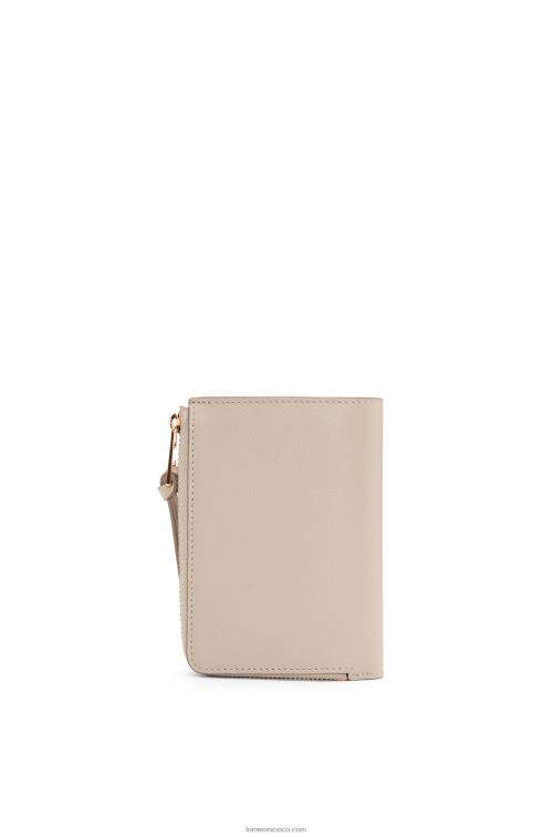 avena ligera Cartera fina Fish con cremallera en piel de becerro clásica Loewe R8J8Z1302 mujer