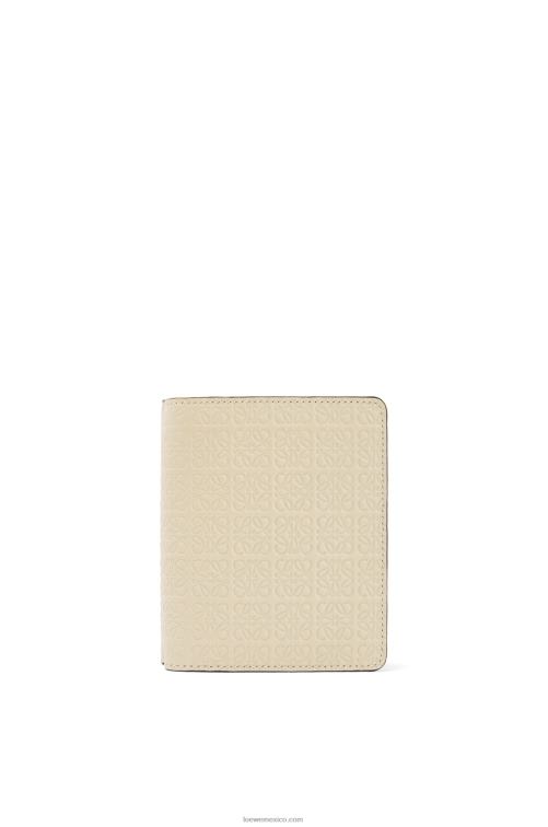 avena ligera cartera con cremallera repeat compact de piel de becerro de seda grabada Loewe R8J8Z1272 mujer