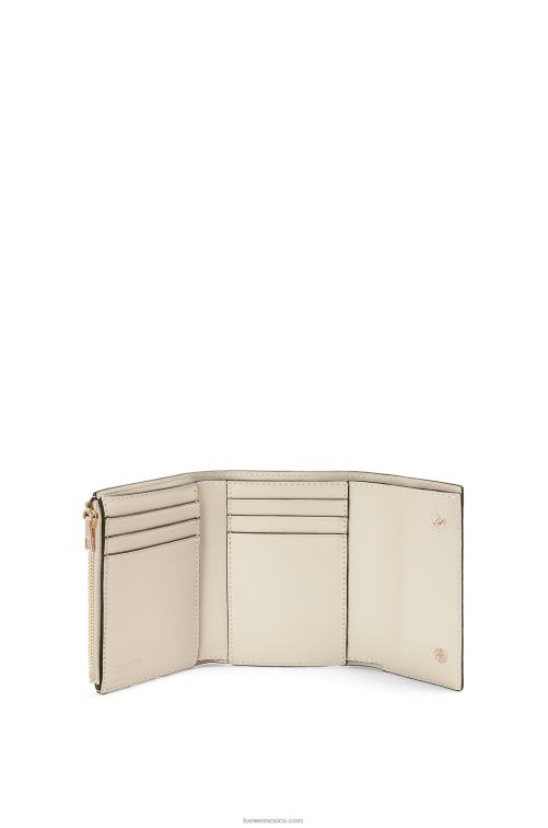 avena ligera cartera pequeña repeat vertical de piel de becerro de seda repujada Loewe R8J8Z1273 mujer