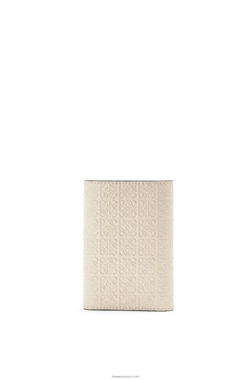 avena ligera cartera pequeña repeat vertical de piel de becerro de seda repujada Loewe R8J8Z1273 mujer