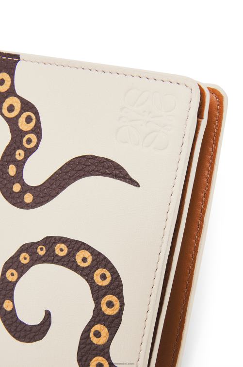 blanco suave cartera compacta con cremallera pulpo en becerro clásico Loewe R8J8Z1304 mujer