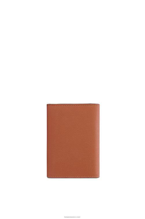 broncearse Cartera vertical pequeña Anagram de piel de becerro granulada Loewe R8J8Z1231 mujer