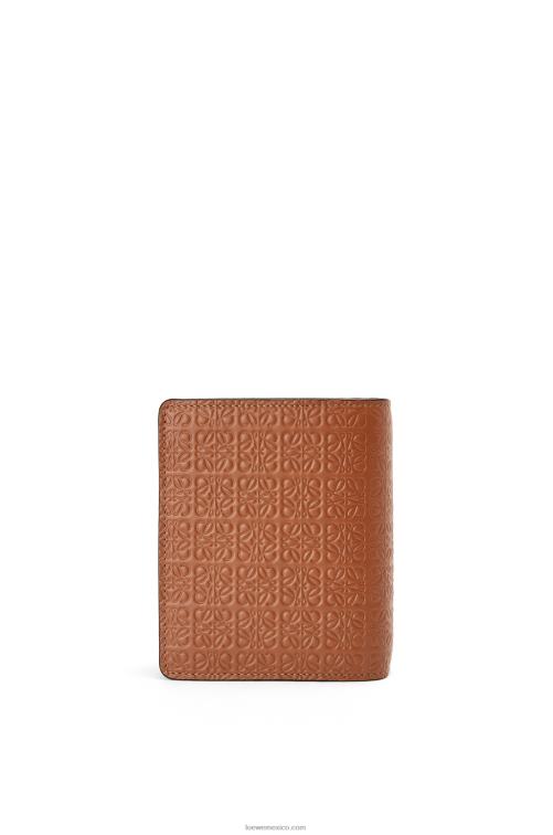 broncearse cartera con cremallera repeat compact de piel de becerro de seda grabada Loewe R8J8Z1281 mujer