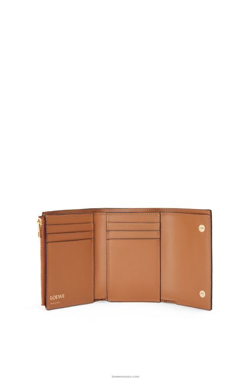 broncearse cartera pequeña repeat vertical de piel de becerro de seda repujada Loewe R8J8Z1280 mujer