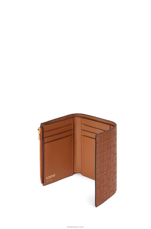 broncearse cartera pequeña repeat vertical de piel de becerro de seda repujada Loewe R8J8Z1280 mujer