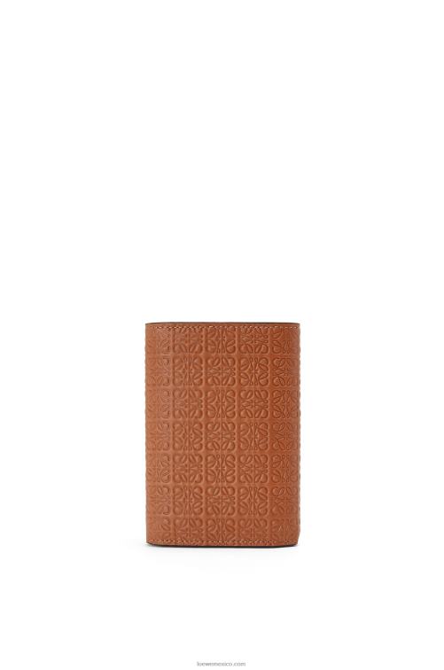 broncearse cartera pequeña repeat vertical de piel de becerro de seda repujada Loewe R8J8Z1280 mujer