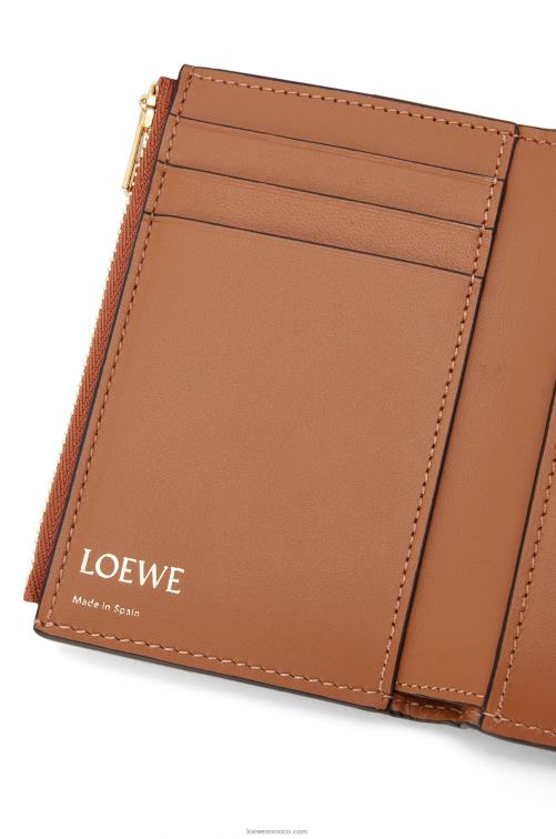 broncearse cartera pequeña repeat vertical de piel de becerro de seda repujada Loewe R8J8Z1280 mujer