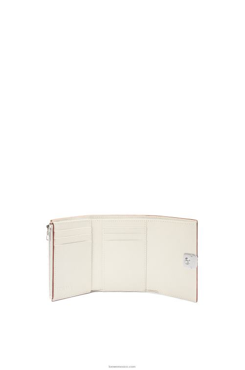 fantasma de luz Cartera vertical pequeña Anagram de piel de becerro granulada Loewe R8J8Z1218 mujer