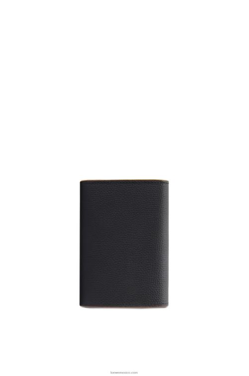negro Cartera vertical pequeña Anagram de piel de becerro granulada Loewe R8J8Z1246 mujer