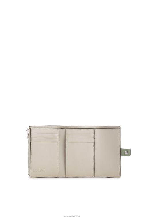 romero/bronceado cartera vertical pequeña de piel de becerro granulada suave Loewe R8J8Z1225 mujer