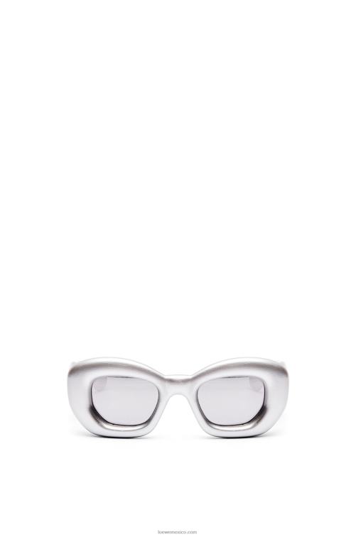 Gris plateado gafas de sol infladas con mariposas de nailon Loewe R8J8Z1451 mujer