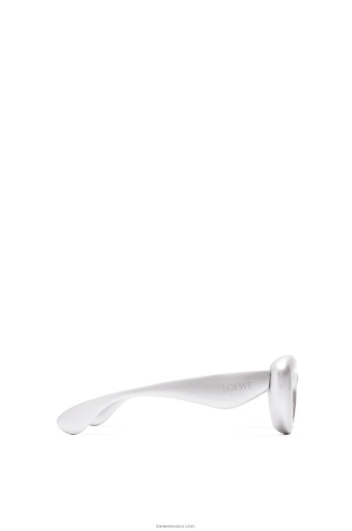 Gris plateado gafas de sol infladas con mariposas de nailon Loewe R8J8Z1451 mujer