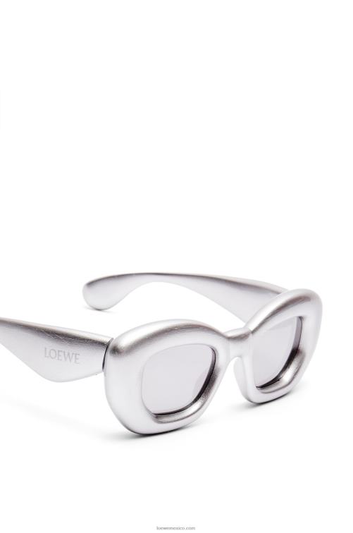 Gris plateado gafas de sol infladas con mariposas de nailon Loewe R8J8Z1451 mujer