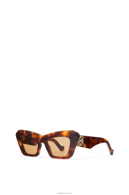 Habana marrón gafas de sol cateye de acetato Loewe R8J8Z1480 mujer