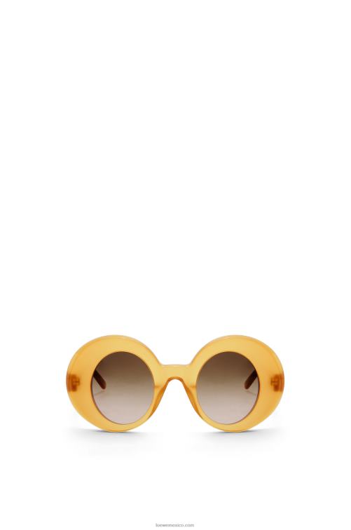 Miel gafas de sol redondas oversize de acetato Loewe R8J8Z1502 mujer