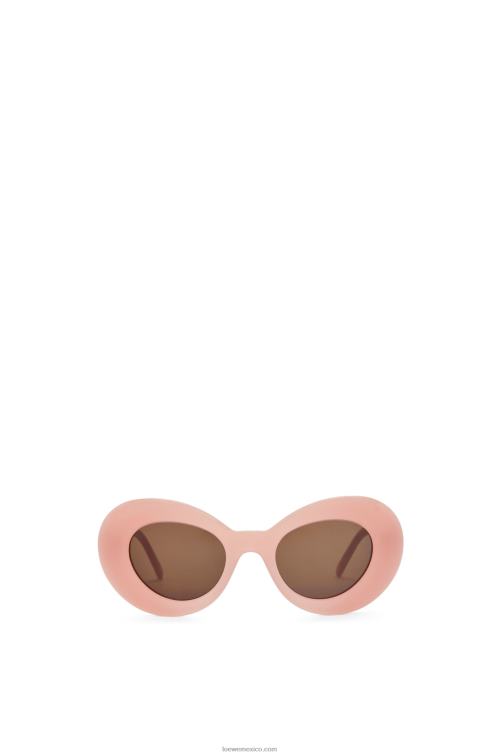 Rosa claro gafas de sol con alas de acetato Loewe R8J8Z1434 mujer