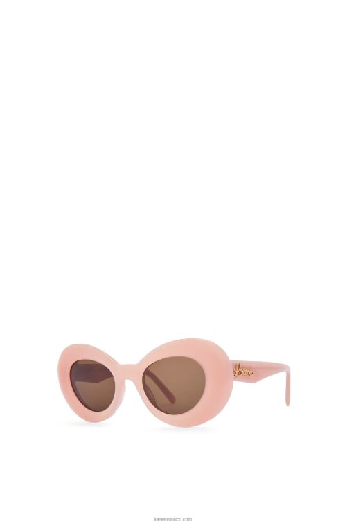 Rosa claro gafas de sol con alas de acetato Loewe R8J8Z1434 mujer