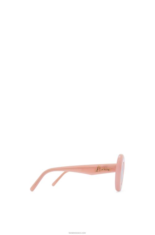 Rosa claro gafas de sol con alas de acetato Loewe R8J8Z1434 mujer