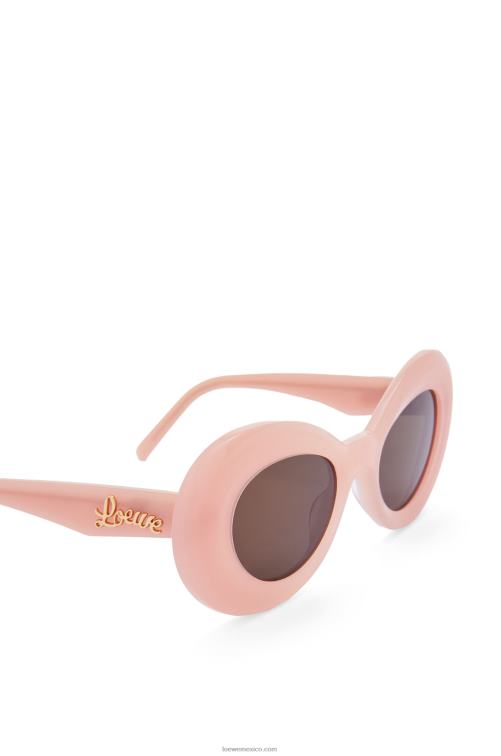 Rosa claro gafas de sol con alas de acetato Loewe R8J8Z1434 mujer