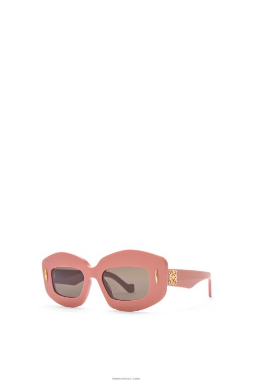 Rosa claro lentes de sol screen en acetato Loewe R8J8Z1430 mujer