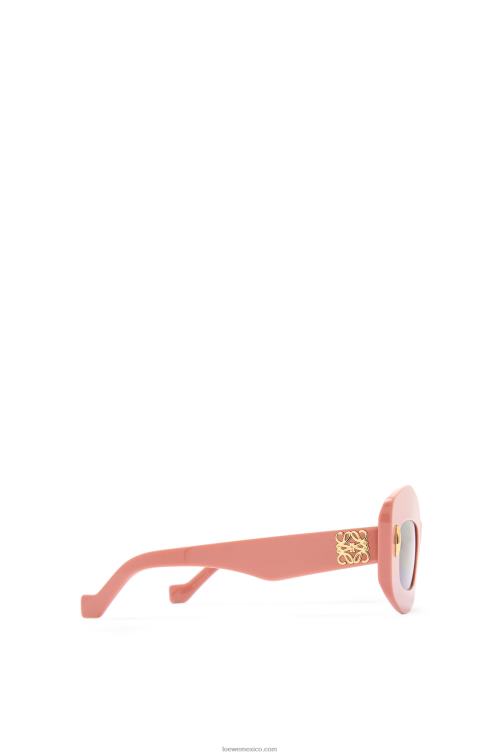 Rosa claro lentes de sol screen en acetato Loewe R8J8Z1430 mujer
